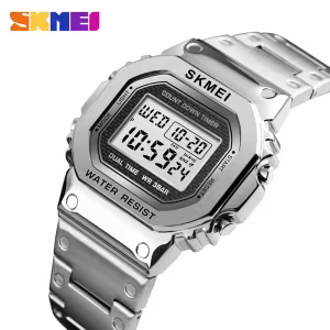 SKMEI 1456 Sport Watch Men Digital Watches 3Bar Waterpoof Alarm Clock